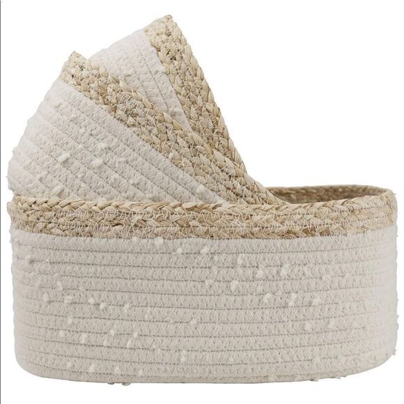 ✨7xHP✨Rope Woven Storage Baskets✨ - Picture 2 of 5